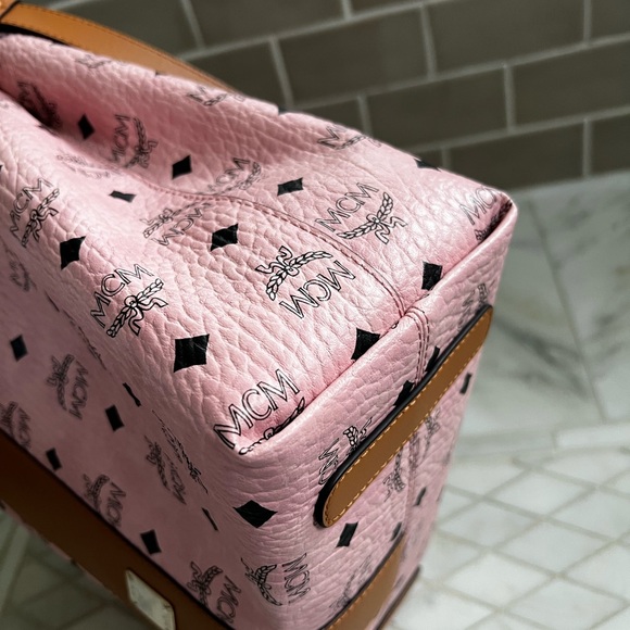 MCM monogram, pink and brown handbag. An incredible price! - Picture 3 of 3